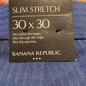 Banana Republic Slim Stretch Pants- Size 30x30